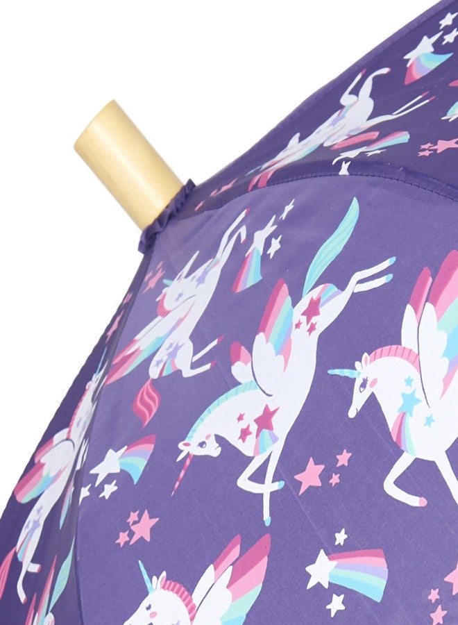 Hatley Kids Printed Umbrellas, Rainbow Winged Unicorns, One Size - Image 2